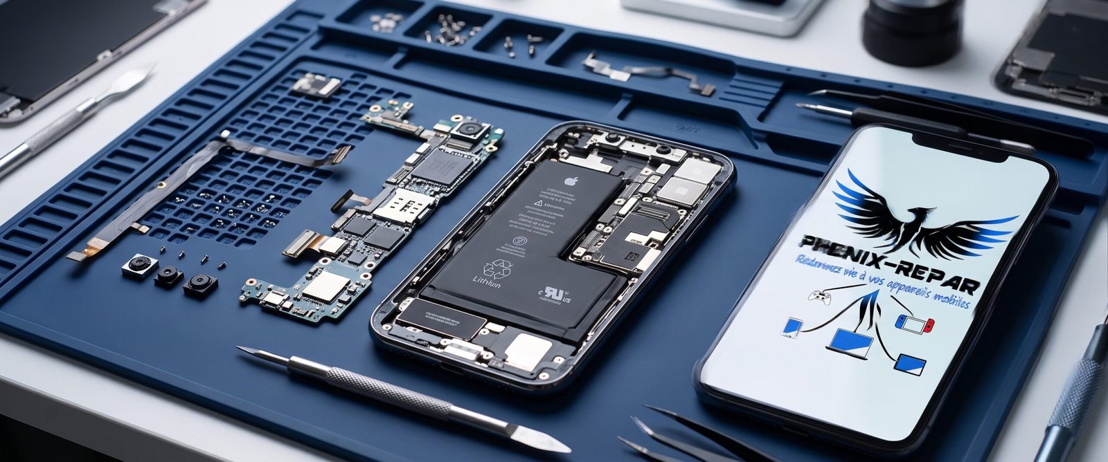 Atelier de réparation de smartphones et téléphones portables Phenix Repair près de Rennes